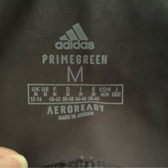 Adidas Primegreen Aeroready Capri Pants - Black/White - Medium - GUC - Picture 7 of 9